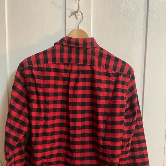 J. Crew Red and Black Casual Button Down Shirt-slim fit - Picture 14 of 15